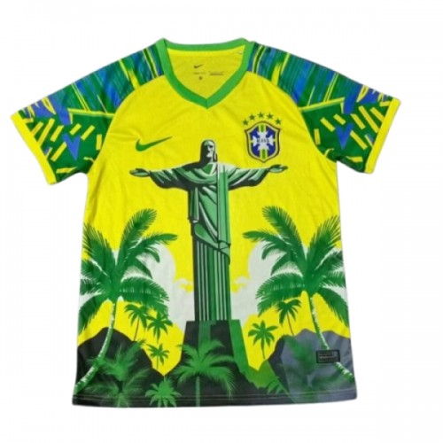 Fotbalový Dres Brazílie Speciální 2025 Zelená Fotbalový Dres Brazílie Speciální 2025 Zelená